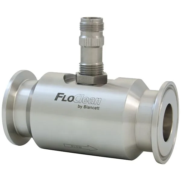 Badger Meter Blancett® FloClean: medidor de flujo de turbina sanitario para alimentos y farmacéutica