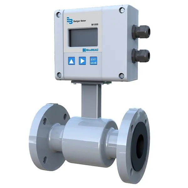 Badger Meter ModMAG M1000: caudalímetro electromagnético para líquidos conductores